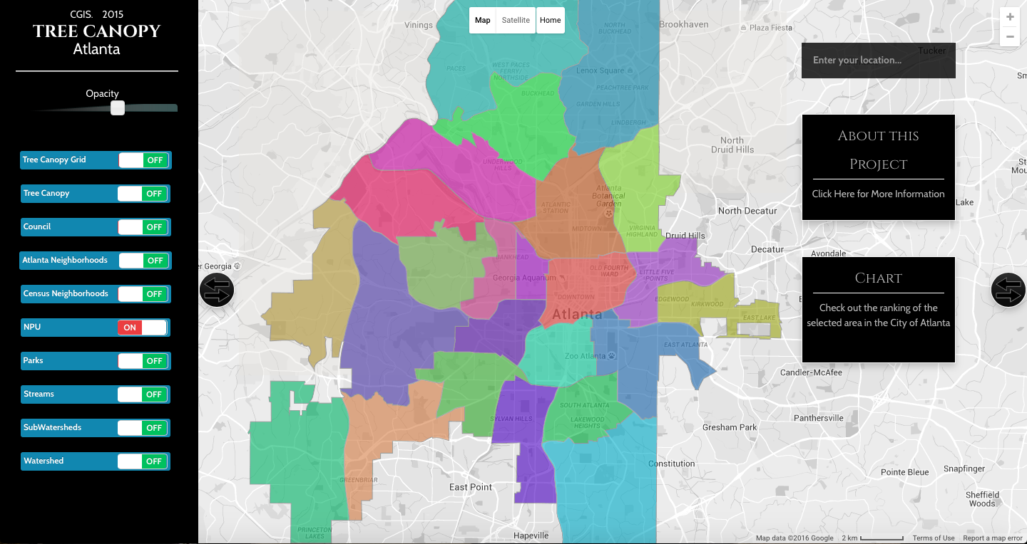Trees Atlanta Interactive Map
